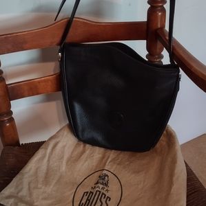 Mark Cross Black Leather Shoulder Bag